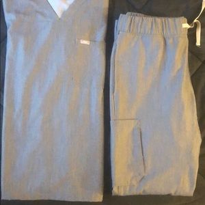 Figs Scrub Set - Graphite Grey Set Sz Medium